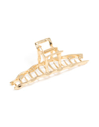 Gold Molten Wave Hair Claw Clip - link has visual effect only