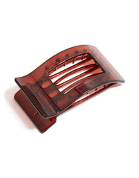 Tortoiseshell Flat Rectangle Claw Clip - link has visual effect only