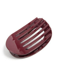 Burgundy Oval Hair Claw Clip - link has visual effect only
