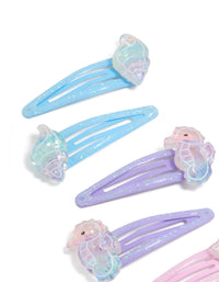 Kids Ocean Glitter Snap Clips 6-Pack - link has visual effect only