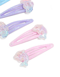 Kids Ocean Glitter Snap Clips 6-Pack - link has visual effect only