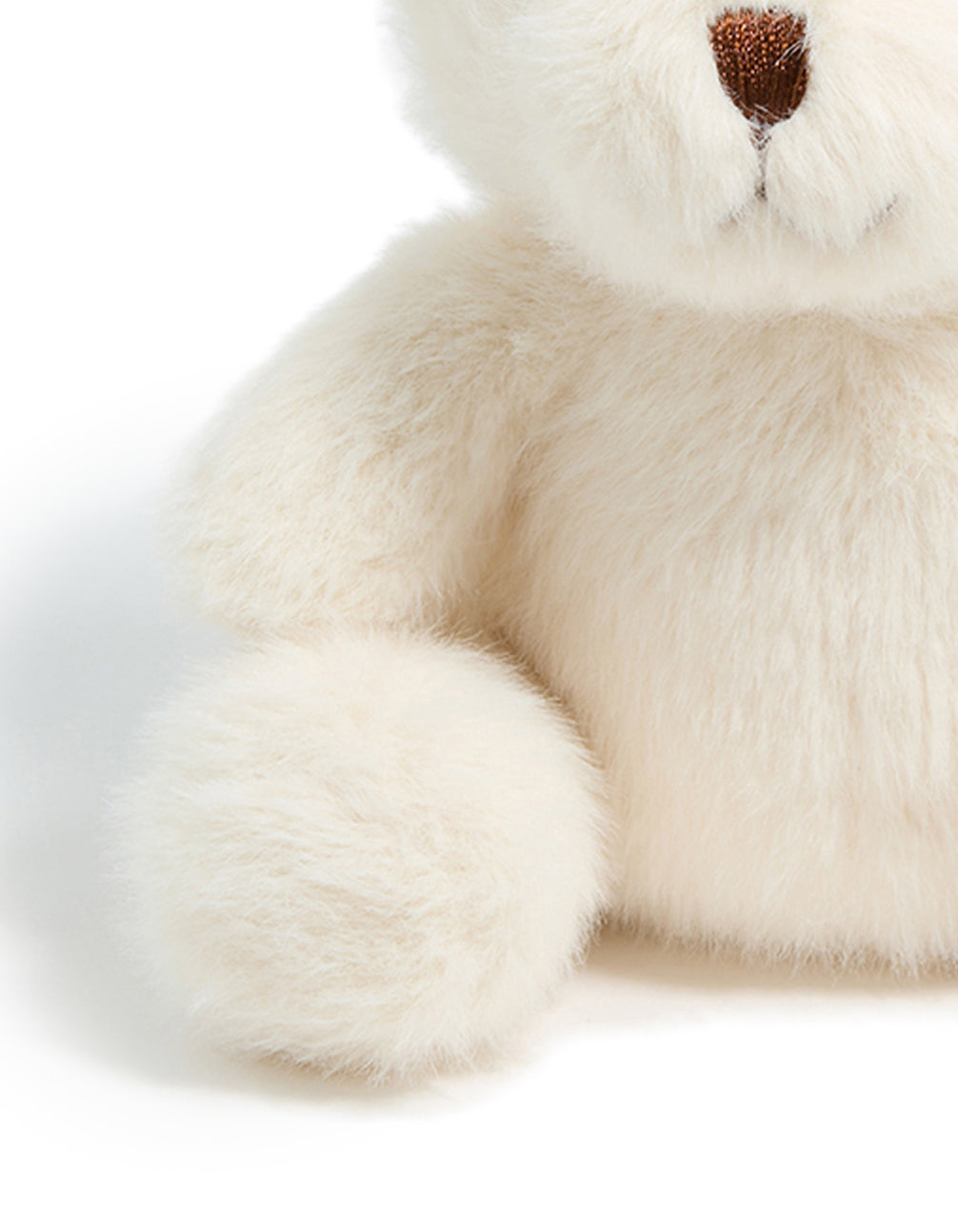 White Plush Teddy Key Chain