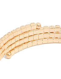 Gold Diamante Wrap Round Arm Cuff - link has visual effect only