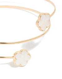 Gold Small Flower Arm Cuff - link has visual effect only