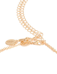 Gold Babygirl Text Waist Chain - link has visual effect only