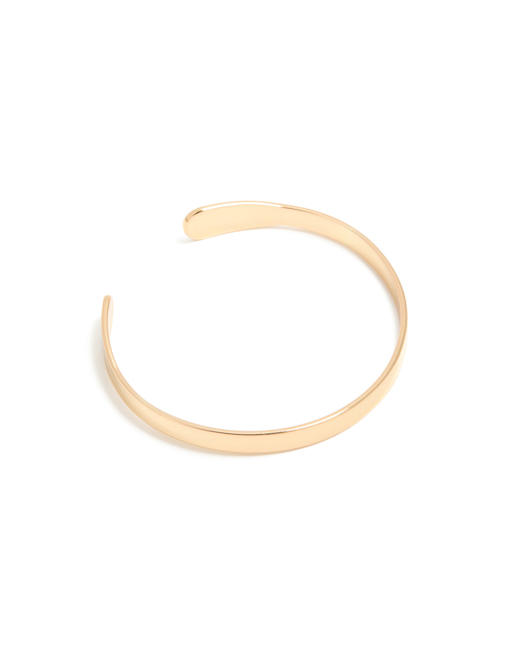 Gold Plain Wrist Cuff