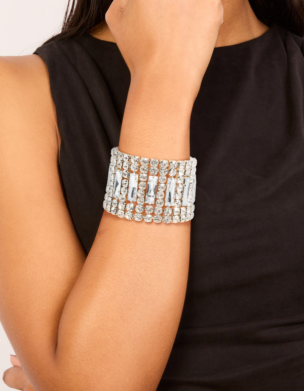 Silver Colossal Diamantes Bracelet