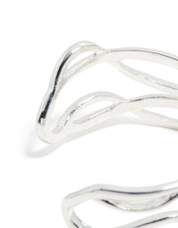 Silver Diamante Irregular Wrist Cuff - link has visual effect only