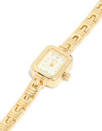 Gold Egyptian Link Mini Watch - link has visual effect only
