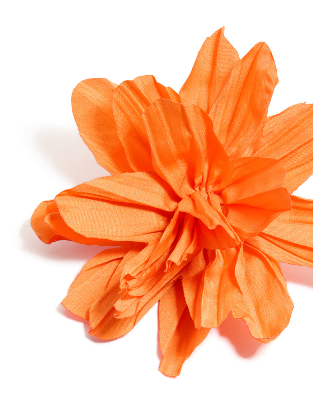 Orange Paper Flower Petal Earrings