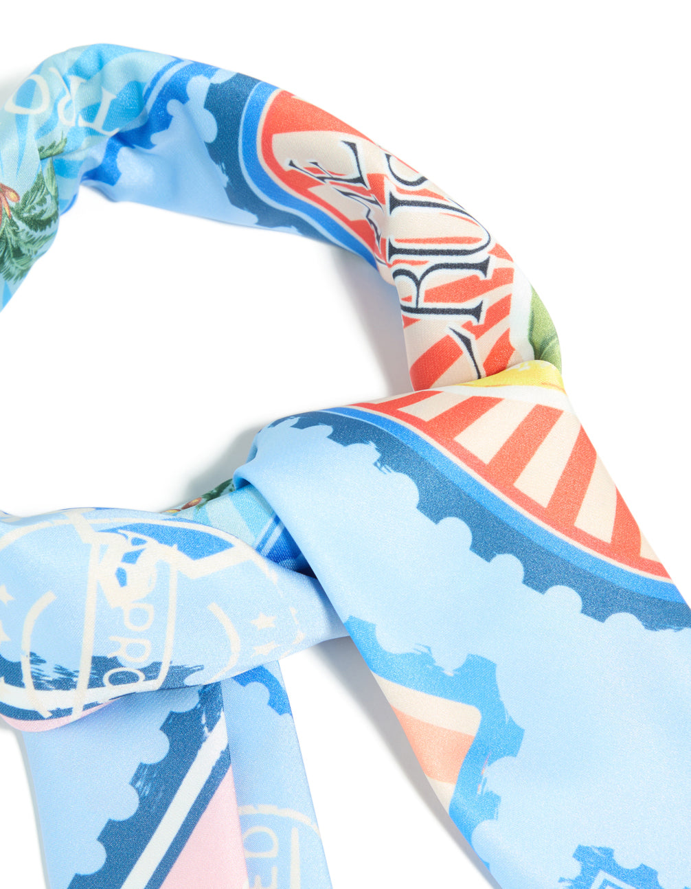 Blue Fabric 'Paradise' Vacation Print Scarf