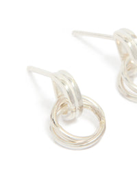 Sterling Silver Doorknocker Stud Earrings - link has visual effect only