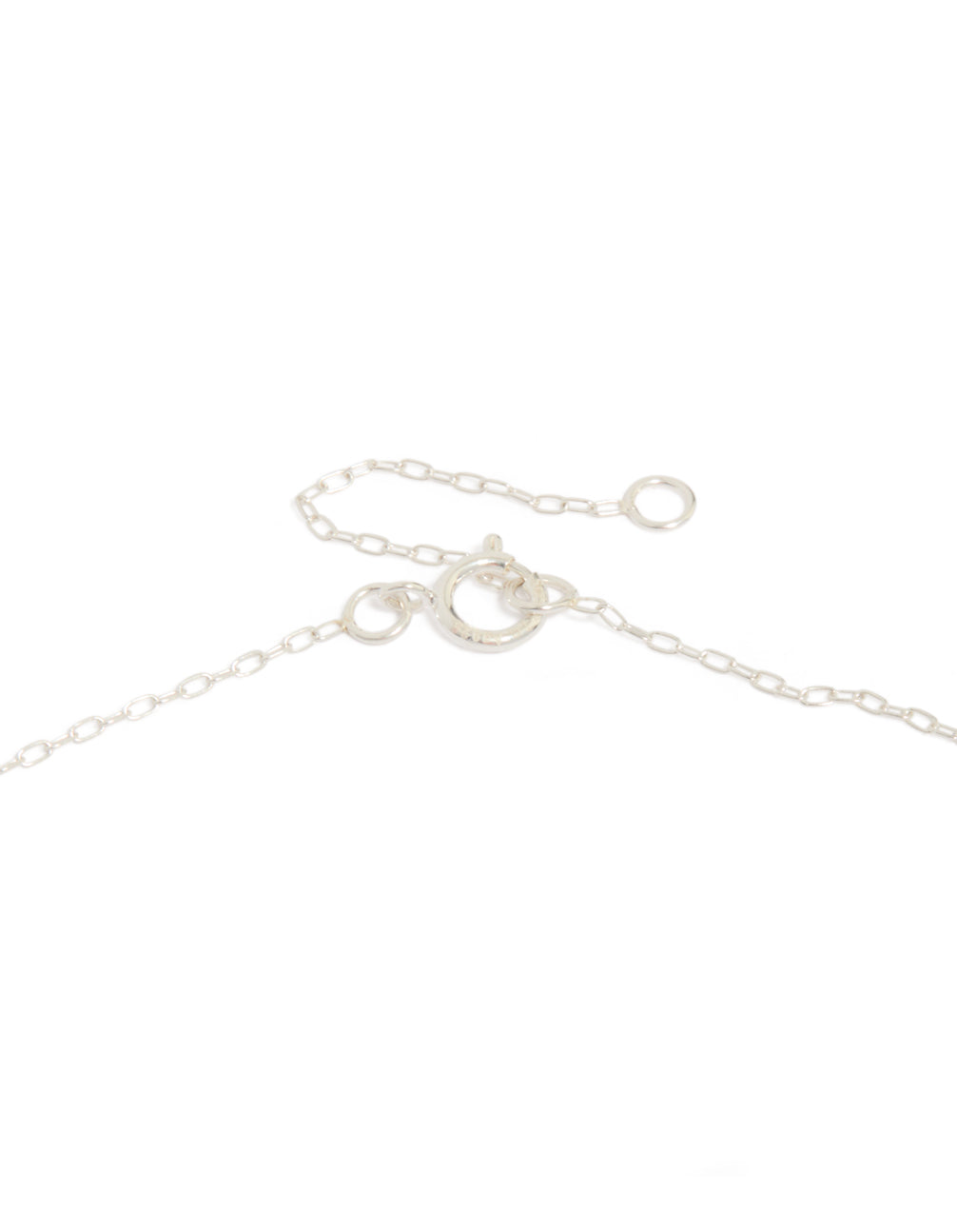 Sterling Silver Interlocked Hoops Pendant Necklace