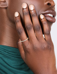 Sterling Silver Textured Black Enamel Ring - link has visual effect only