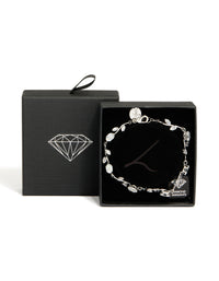 Silver Cubic Zirconia Vine Bracelet - link has visual effect only