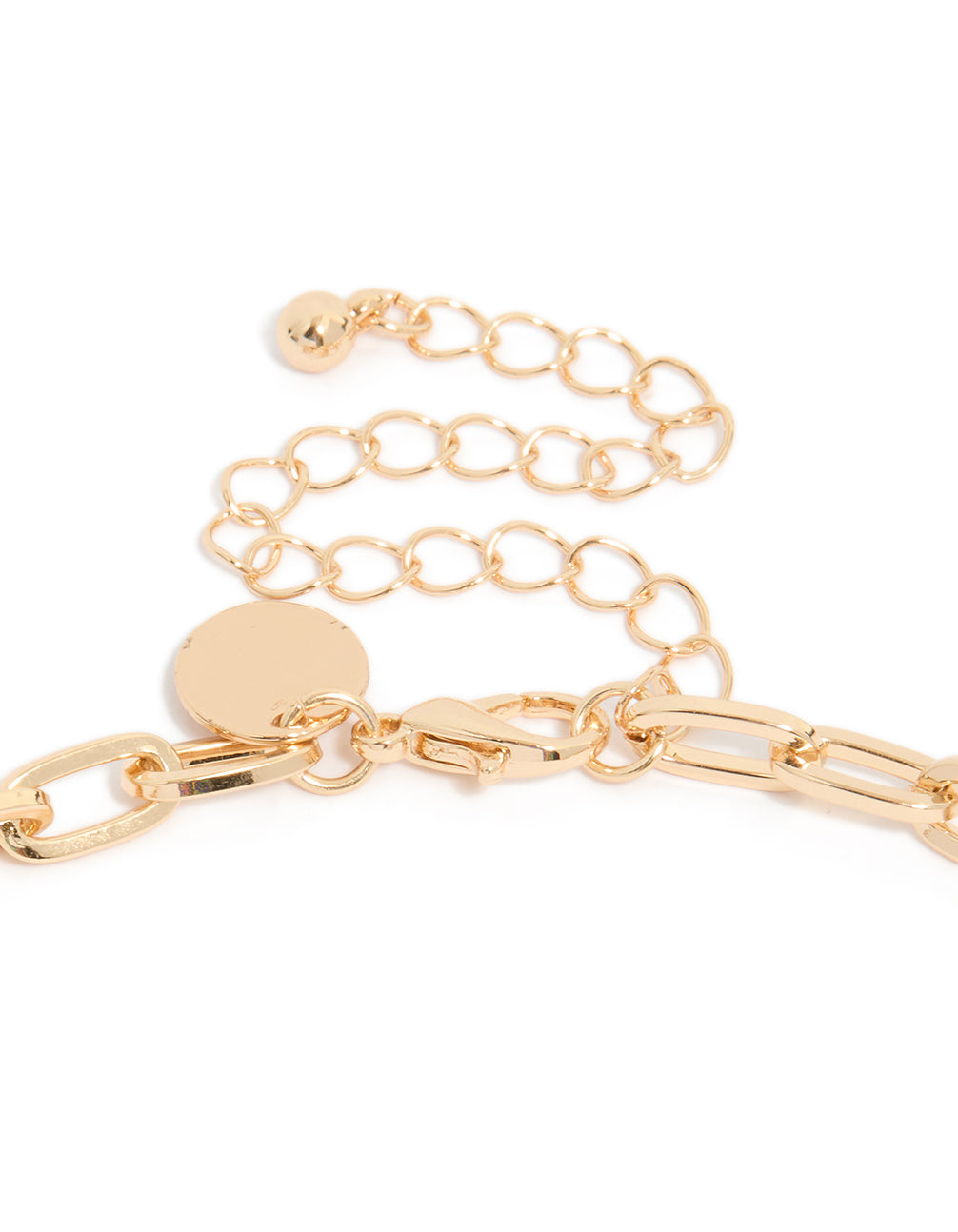 Gold Genuine Shell Disc & Beach Charm Necklace