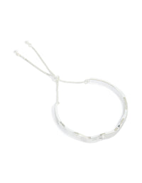 Silver Wavy Toggle Bangle - link has visual effect only