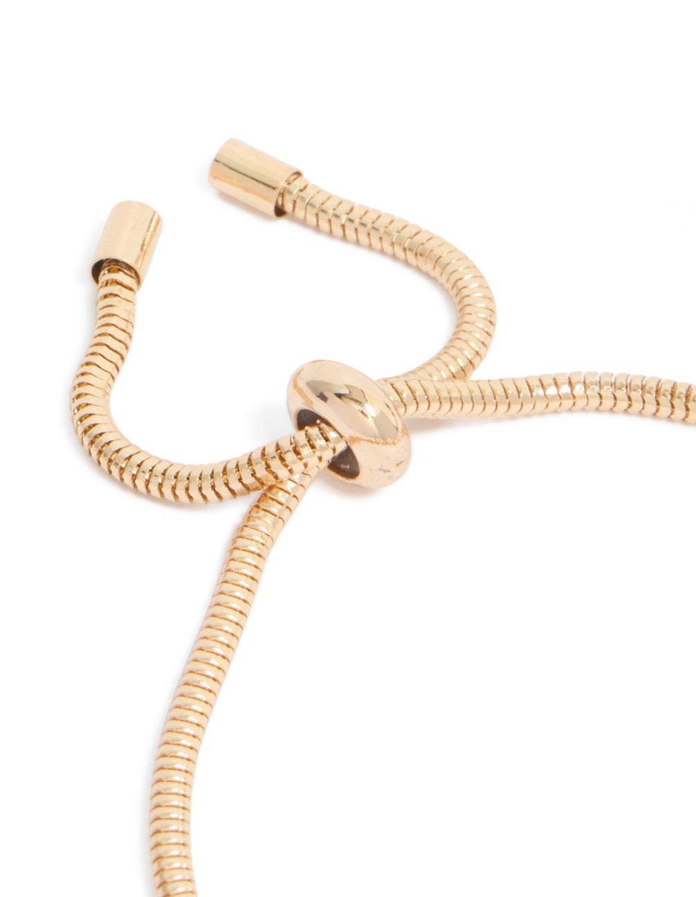 Gold Key & Lock Charm Toggle Bracelet