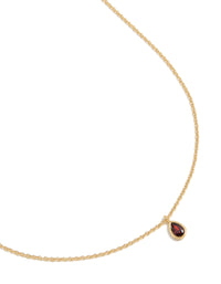 Gold Plated July Birthstone Necklace - link has visual effect only