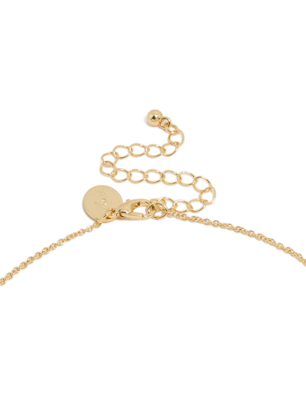 Gold Plated June Birthstone Necklace