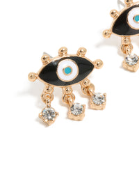 Gold Evil Eye Stud Earrings - link has visual effect only