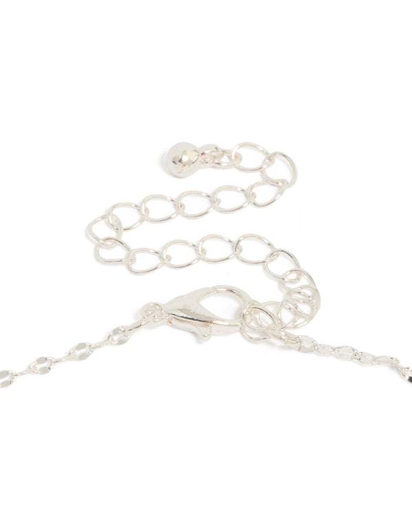 Silver Plated Vintage Cross Pendant Necklace