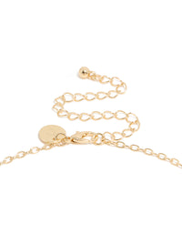 Gold Plated Dainty Semi Precious Stone  Chip Rosary Necklace - link has visual effect only