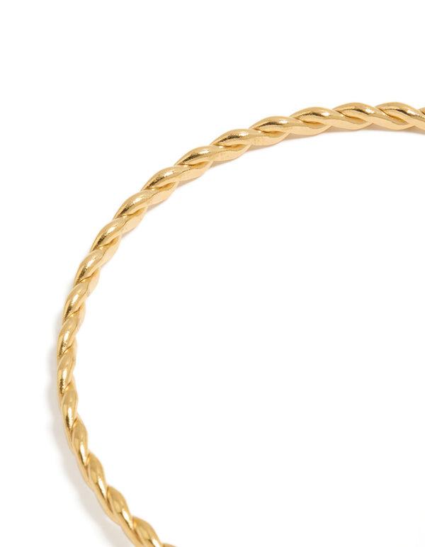 Waterproof Gold Plated Stainless Steel Adjustable Starfish Charm Bangle