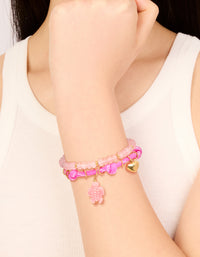 Waterproof Gold Plated Stainless Steel Semi Precious Stone &  Sea Cord Bracelets 2-Pack - link has visual effect only