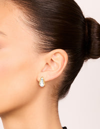 Mixed Metal Plated Small Teardrop Drop Earrings - link has visual effect only