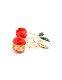 Gold Cherry Claw Clip - link has visual effect only