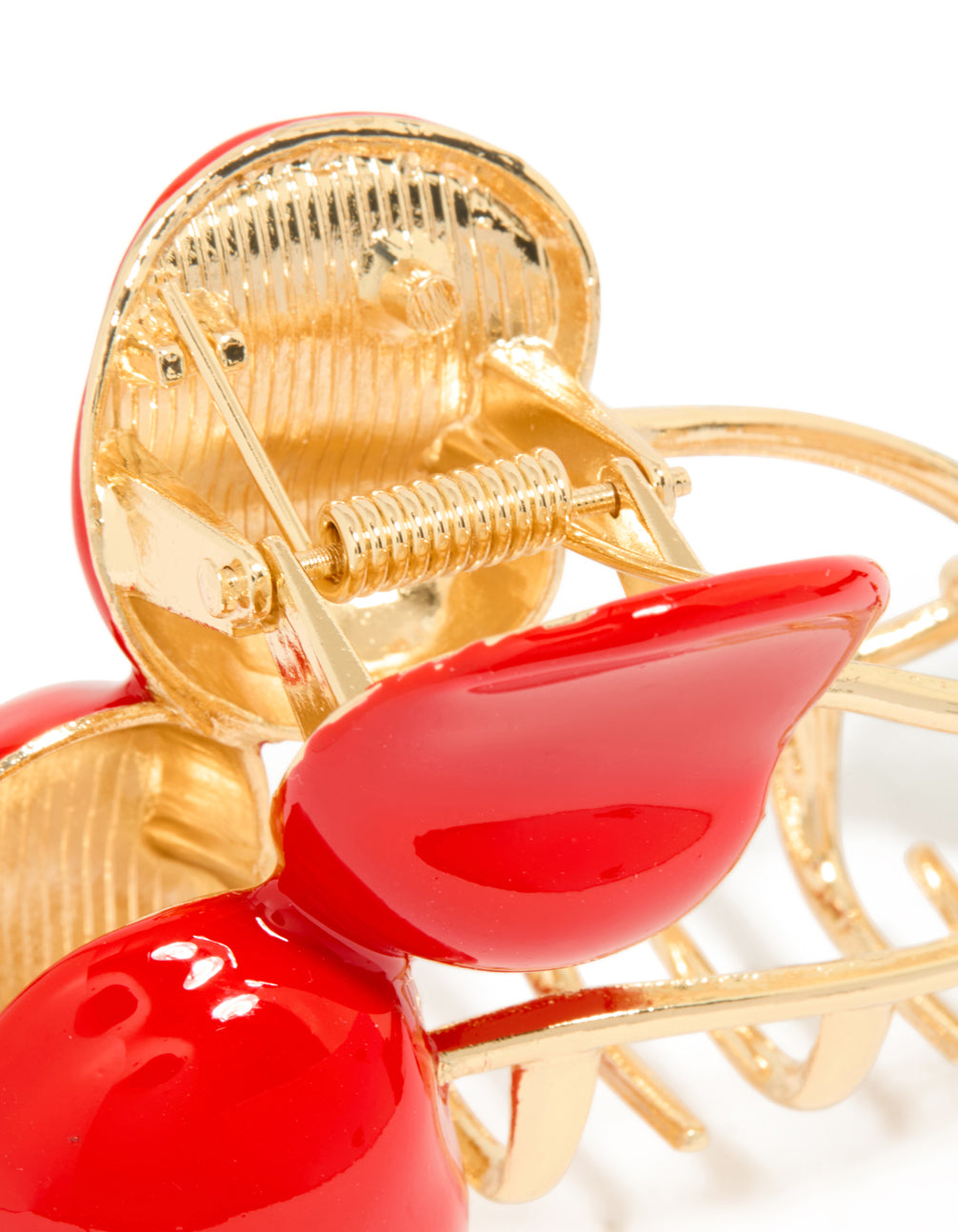 Gold Cherry Claw Clip