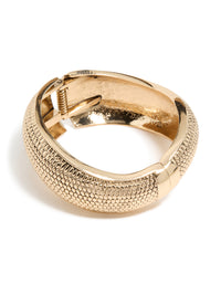 Gold Dotted Boho Hinged Bangle - link has visual effect only