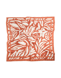 White & Orange  Lined Fabric Scarf - link has visual effect only