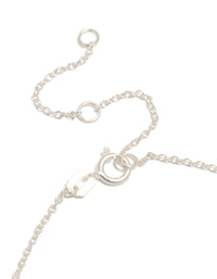Crafted from sterling silver statement flower charms bracelet in silver closure detail view - link has visual effect only