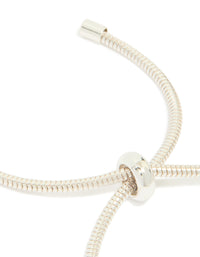 Silver Plated Diamante Heart Rondell Charms Toggle Bracelet - link has visual effect only