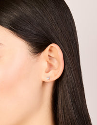 Waterproof Stainless Steel Diamante Butterfly Stud Earrings - link has visual effect only