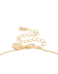 Gold Plated Peridot August Flower Necklace - link has visual effect only