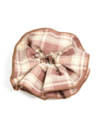 Ruffled Checkered Fabric  Statement Scrunchie - link has visual effect only