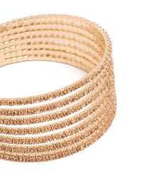 Gold Diamante Layered Wrist Cuff - link has visual effect only