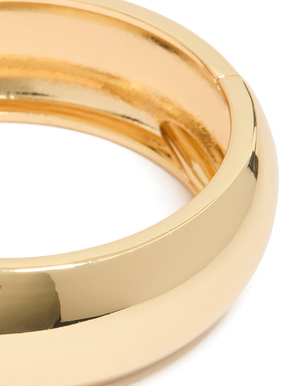 Gold Plated Circle Statement Bangle