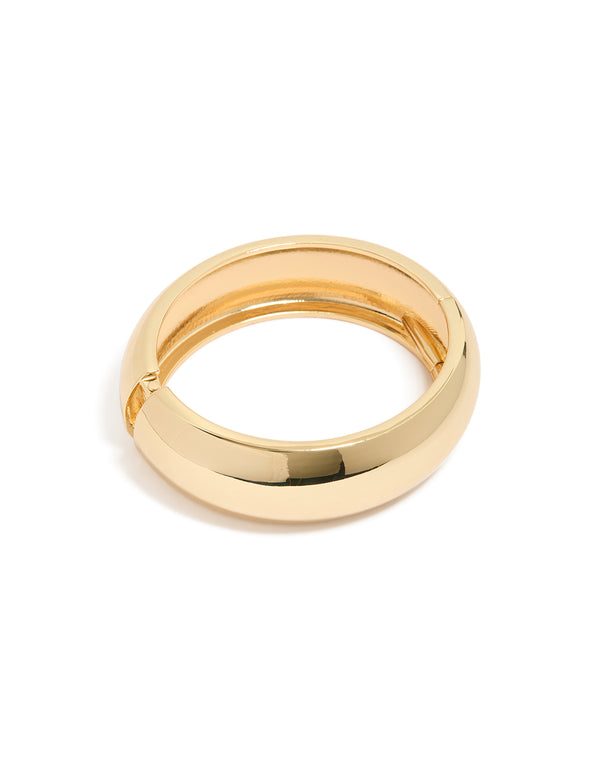 Gold Plated Circle Statement Bangle