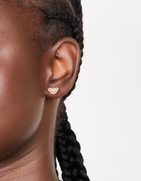 Waterproof Gold Plated Stainless Steel Multicoloured Enamel Butterfly Stud Earrings - link has visual effect only