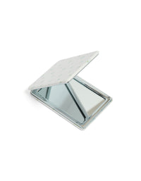 White Blue Bow Printed Rectangle Compact Mirror - link has visual effect only