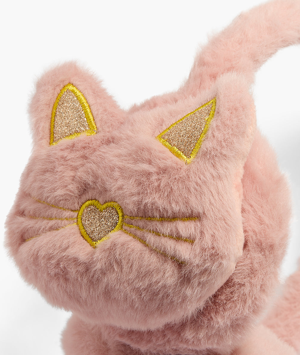 Kids Pink Fluffy Cat Ear Muffs