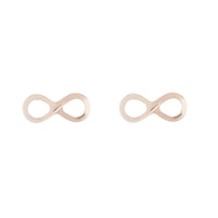 Rose Gold Infinity Stud Earrings - link has visual effect only