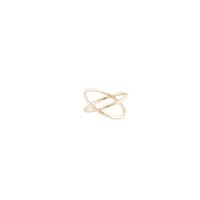 Gold Classic Crossover Ring - link has visual effect only