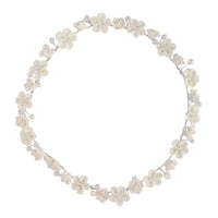 White Flower Pearl Halo Headband - link has visual effect only