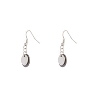 Double Metal Disc Drop Earrings - link has visual effect only
