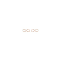 Rose Gold Infinity Stud Earrings - link has visual effect only